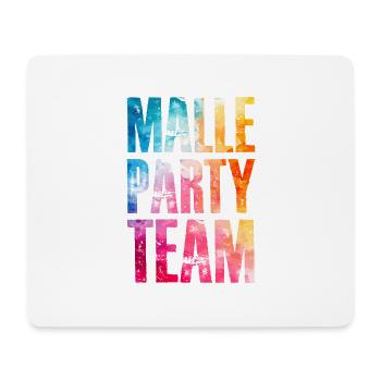 Malle Party Équipe Coloré - Tapis de souris (format paysage) - blanc - Devant