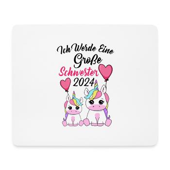 Große Schwester 2024 - Mousepad (Querformat) - Weiß - Vorne
