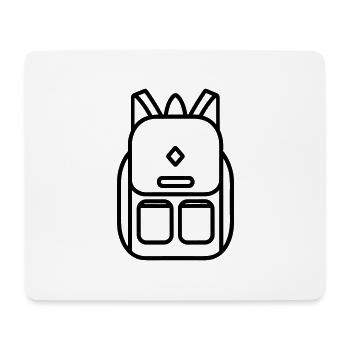 Rucksack - Mousepad (Querformat) - Weiß - Vorne