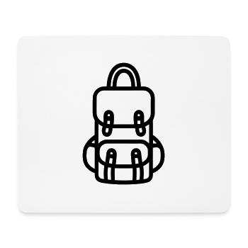 Rucksack - Mousepad (Querformat) - Weiß - Vorne