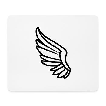 Ailes d'ange - Tapis de souris (format paysage) - blanc - Devant