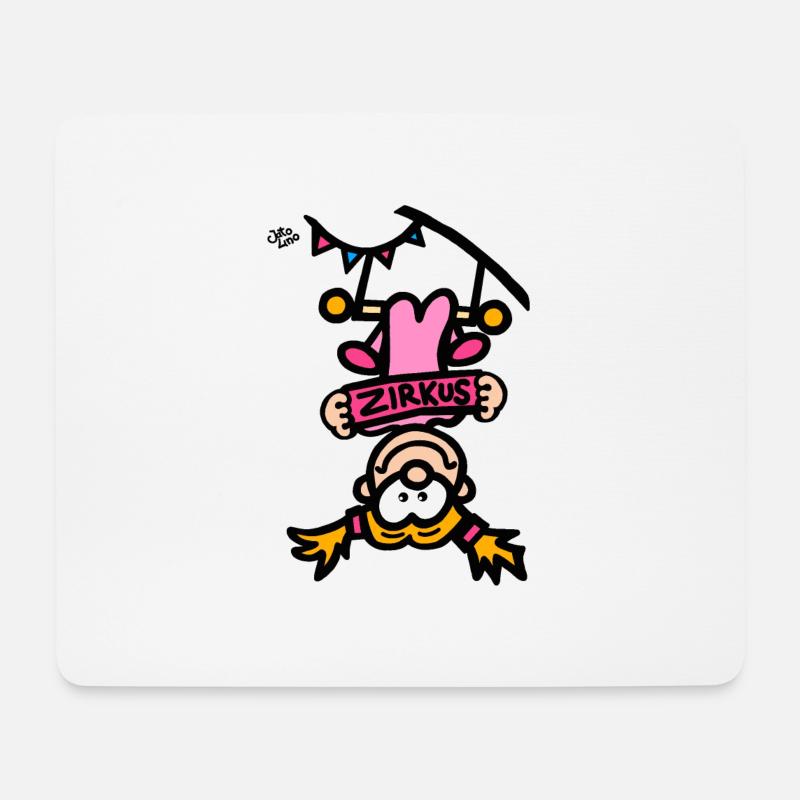 Zirkus - Mousepad (Querformat) - Weiß