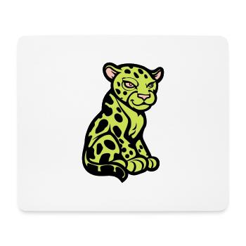 Cheetah Animal Comic - Mouse Pad (horizontal) - white - Front