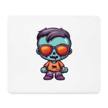 Zombie Halloween Cool - Tapis de souris (format paysage) - blanc - Devant