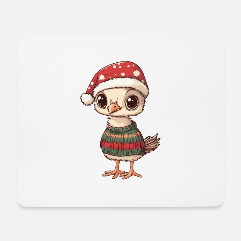 Strauß Weihnachten - Mousepad (Querformat) - Weiß