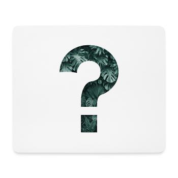 Plantes tropicales Point d’interrogation Jungle Monstera - Tapis de souris (format paysage) - blanc - Devant