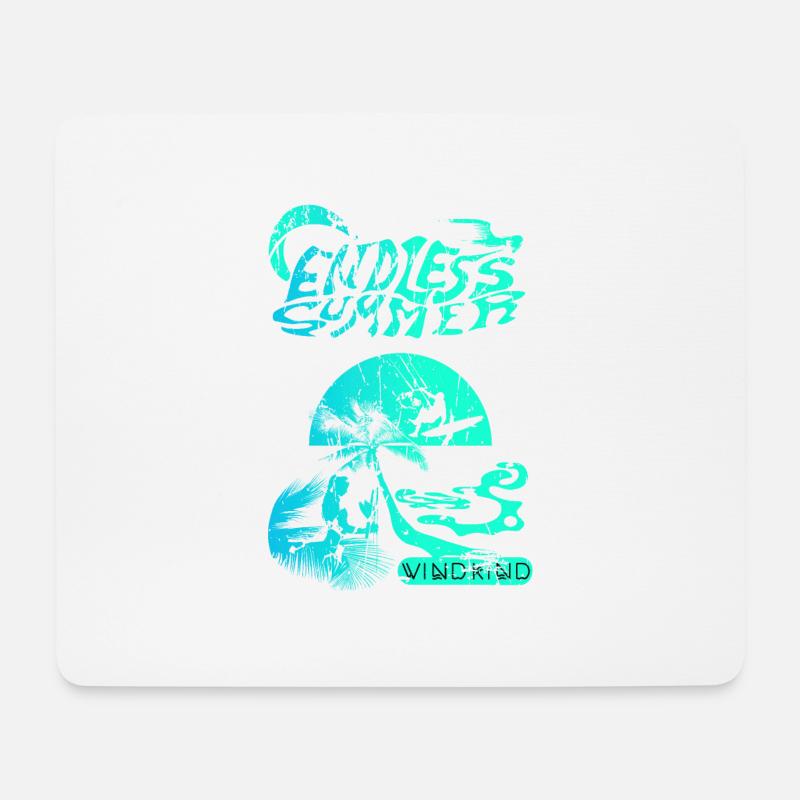 kitesurfen - Mousepad (Querformat) - Weiß