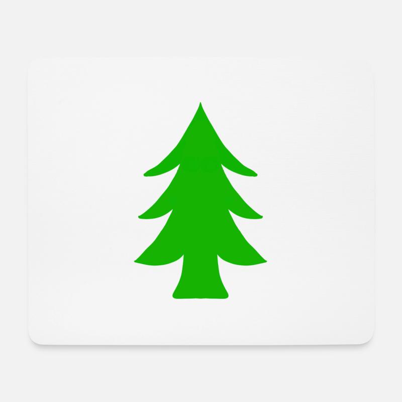 Sapin - Tapis de souris (format paysage) - blanc