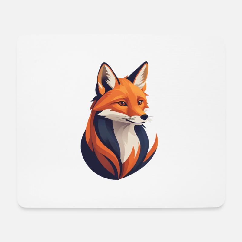 Fuchs - Mousepad (Querformat) - Weiß