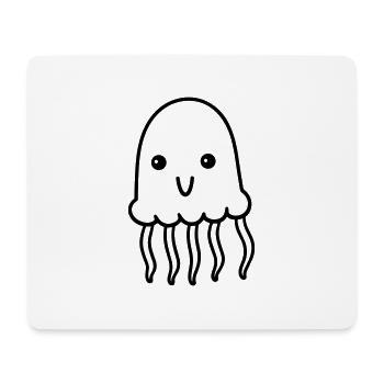 Jellyfish - Mouse Pad (horizontal) - white - Front