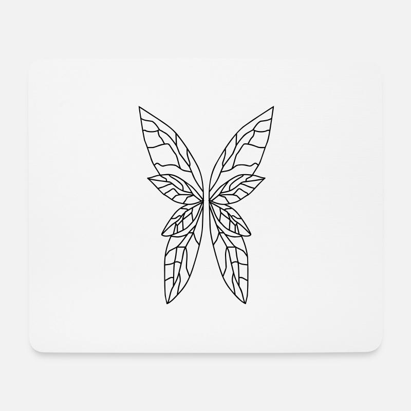 Flügel - Mousepad (Querformat) - Weiß