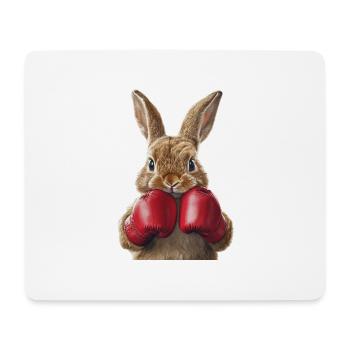 Hase - Mousepad (Querformat) - Weiß - Vorne