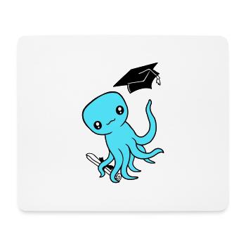 Octopus High School Graduation Passed College - Mouse Pad (horizontal) - white - Front
