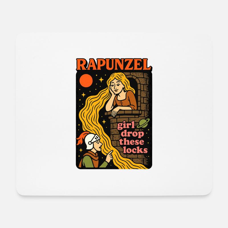 Rapunzel - Mousepad (Querformat) - Weiß