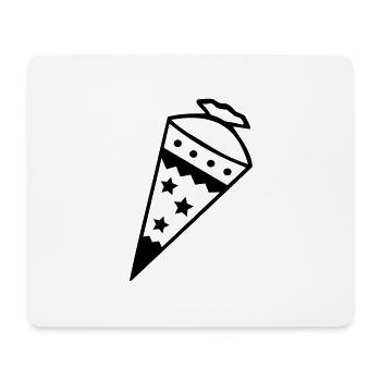 Zuckertüte Schultüte - Mousepad (Querformat) - Weiß - Vorne