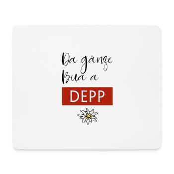 Da ganze Bua a Depp - Mousepad (Querformat) - Weiß - Vorne