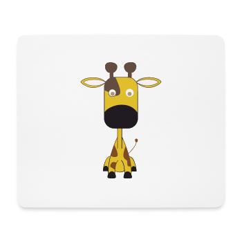 girafe - Tapis de souris (format paysage) - blanc - Devant