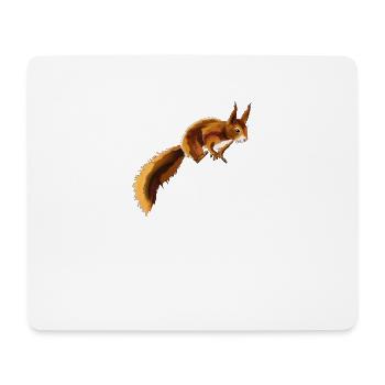 Eichhörnchen 1 - Mousepad (Querformat) - Weiß - Vorne