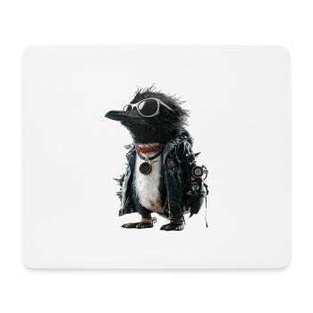 Pinguin Punk - Tapis de souris (format paysage) - blanc - Devant