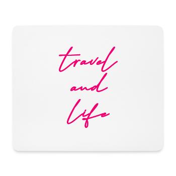 Travel - Mouse Pad (horizontal) - white - Front