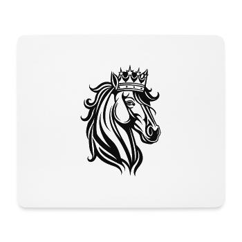 Couronnement en noir et blanc - Tapis de souris (format paysage) - blanc - Devant