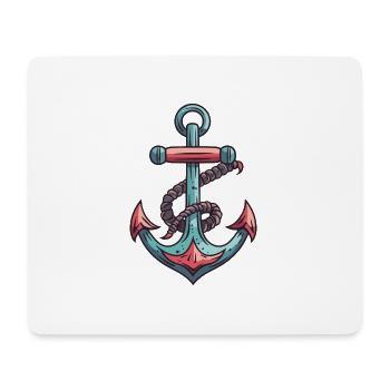 Port d’ancrage - Tapis de souris (format paysage) - blanc - Devant