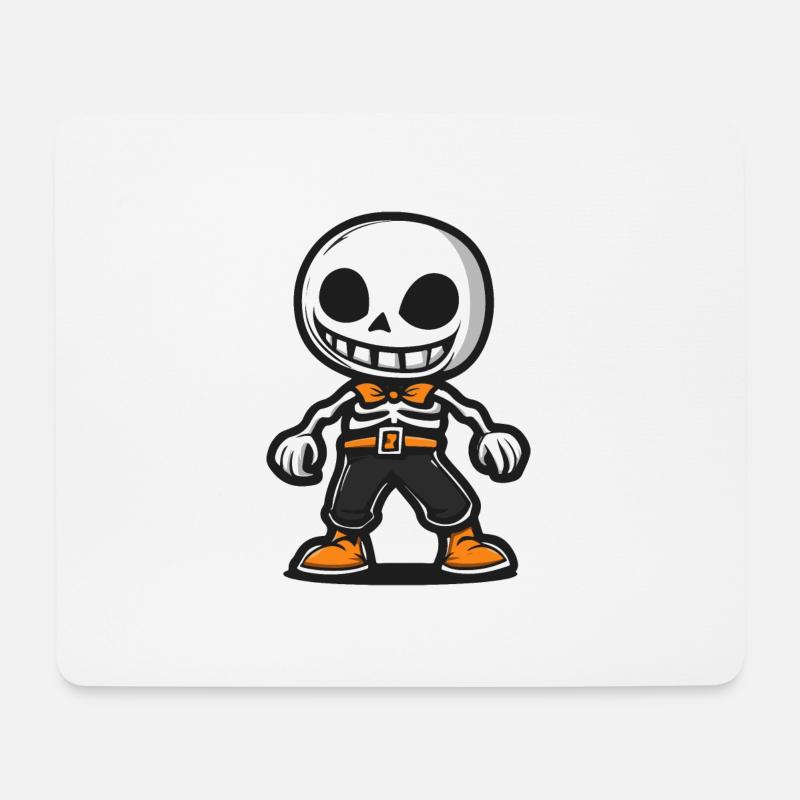Skelett Comic Halloween - Mousepad (Querformat) - Weiß