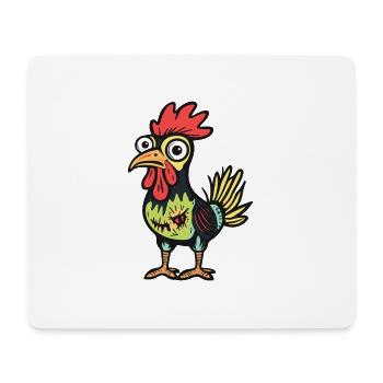Hahn Halloween Comic - Mousepad (Querformat) - Weiß - Vorne