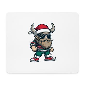 Noël viking Noël - Tapis de souris (format paysage) - blanc - Devant