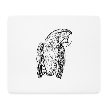 Perroquets - Tapis de souris (format paysage) - blanc - Devant
