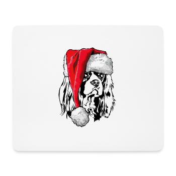 Cavalier King Charles Spaniel Christmas Wilsigns - Tapis de souris (format paysage) - blanc - Devant