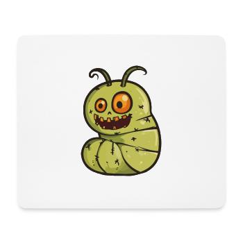 Wurm Halloween Lustig Zombie - Mousepad (Querformat) - Weiß - Vorne