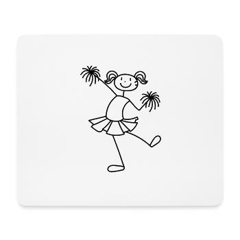 Cheerleader - Mousepad (Querformat) - Weiß - Vorne