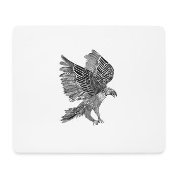 Adler - Mousepad (Querformat) - Weiß - Vorne