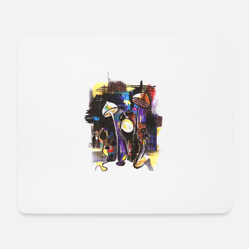 Alles ist miteinander verbunden - Mousepad (Querformat) - Weiß