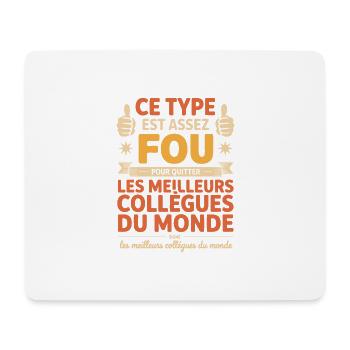 Weggang Kollege Neuer Arbeitsplatz Ruhestand - Mousepad (Querformat) - Weiß - Vorne