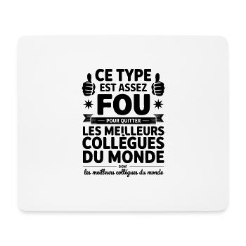 Weggang Kollege Neuer Arbeitsplatz Ruhestand - Mousepad (Querformat) - Weiß - Vorne