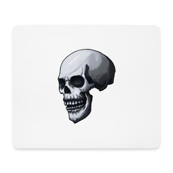 skull - Mousepad (Querformat) - Weiß - Vorne