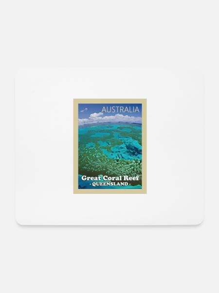 Great Barrier Reef - Mousepad (Querformat) - Weiß