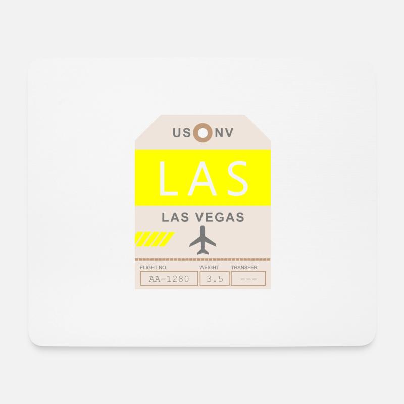 Flughafen Las Vegas 1950 - Mousepad (Querformat) - Weiß