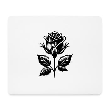 Floral Splendour Decorative Stylish Rose Motif - Mouse Pad (horizontal) - white - Front