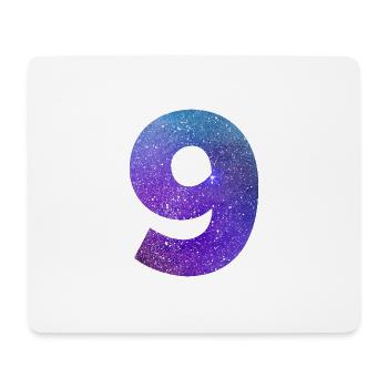 Galaxie Nummer 9 - Mousepad (Querformat) - Weiß - Vorne