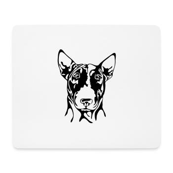 BULL TERRIER Bull Terrier Canine Dog Wilsigns - Mouse Pad (horizontal) - white - Front