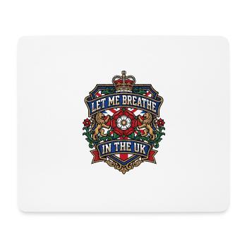 Henry Nowak  | Royal Patriotic Protest UK Crest  - Mouse Pad (horizontal) - white - Front