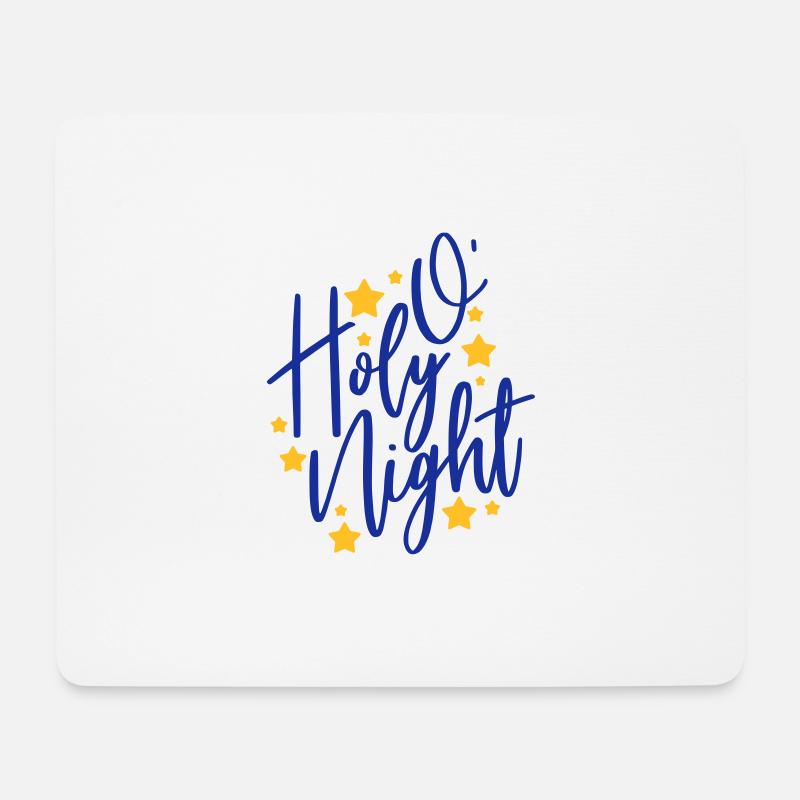 o holy night - Mousepad (Querformat) - Weiß
