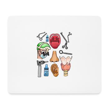 ENT-ORL - Mouse Pad (horizontal) - white - Front