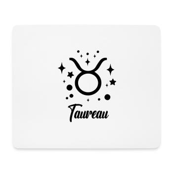 taureau - Tapis de souris (format paysage) - blanc - Devant