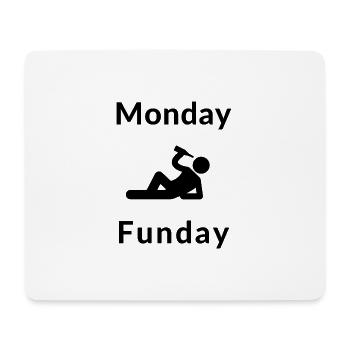 Monday Funday - Mouse Pad (horizontal) - white - Front