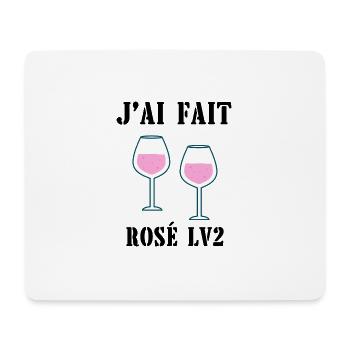 rosé lv2 - Tapis de souris (format paysage) - blanc - Devant