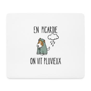 en picardie on vit pluvieux - Tapis de souris (format paysage) - blanc - Devant